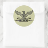 Legion Eagle Runder Aufkleber (Tasche)