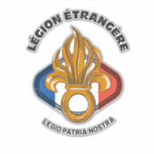 Legion Etrangere Military Foreign Legion Aufkleber (Vorderseite)