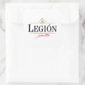 Legión Quadratischer Aufkleber (Tasche)