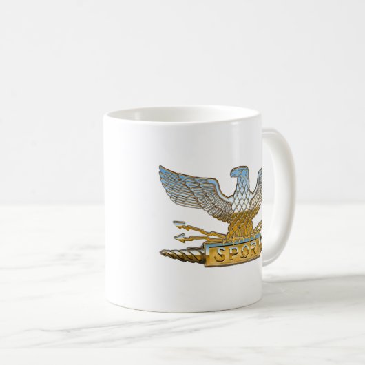 Legions-Eagle-Chrom Kaffeetasse (VorderseiteRechts)