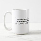 Legions-Farbkaffee-Tasse Kaffeetasse (Links)
