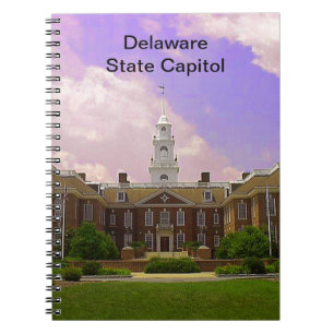 Legislative Hall Delaware Staat Hauptstadt in Dove Notizblock
