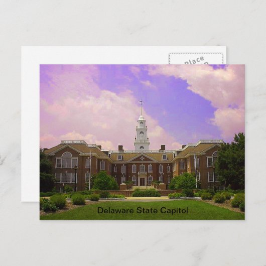 Legislative Hall Delaware Staat Hauptstadt in Dove Postkarte (Vorne/Hinten)