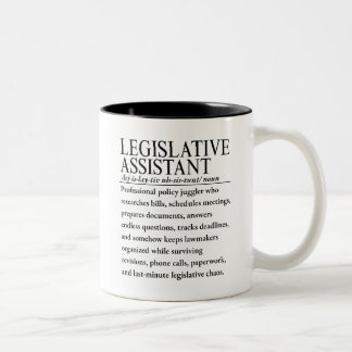 Legislativer Assistent Zweifarbige Tasse