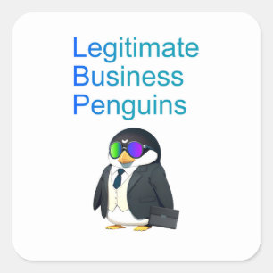Legitimate Business Penguins Aufkleber