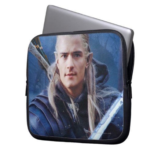 LEGOLAS GREENLEAF™ in Blau Laptopschutzhülle (Vorderseite Links)