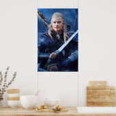LEGOLAS GREENLEAF™ in Blau Poster (Küche)