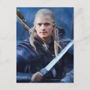 LEGOLAS GREENLEAF™ in Blau Postkarte