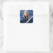 LEGOLAS GREENLEAF™ in Blau Quadratischer Aufkleber (Tasche)