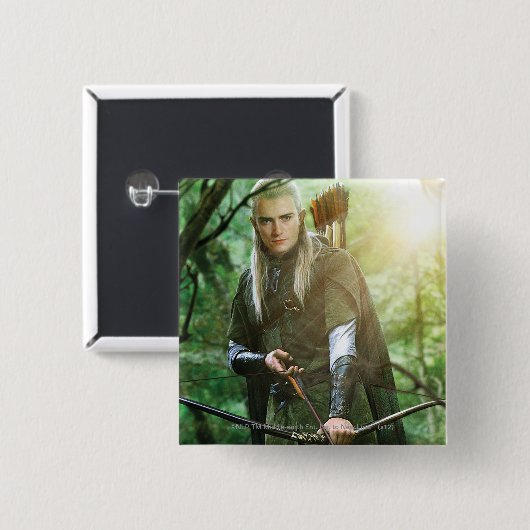 LEGOLAS GREENLEAF™ mit Bogen Button (Vorne & Hinten)
