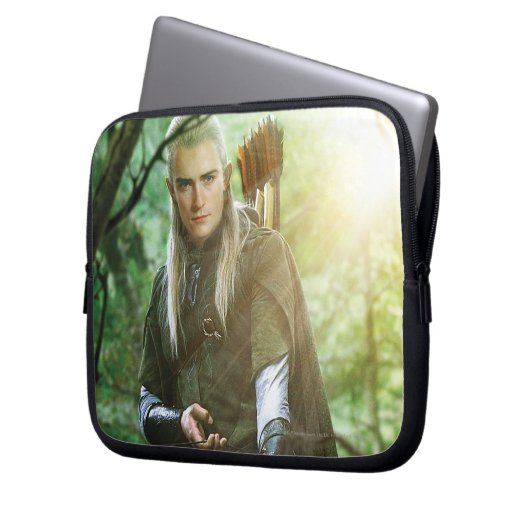 LEGOLAS GREENLEAF™ mit Bogen Laptopschutzhülle (Vorderseite Links)