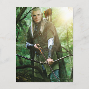 LEGOLAS GREENLEAF™ mit Bogen Postkarte