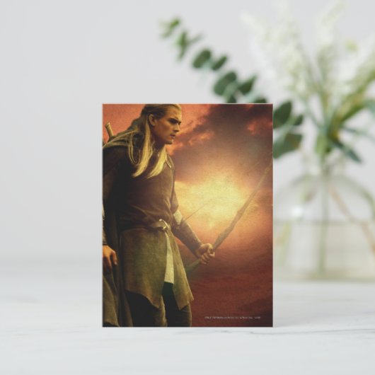 LEGOLAS GREENLEAF™ mit Bow Postkarte (Stehend Vorderseite)