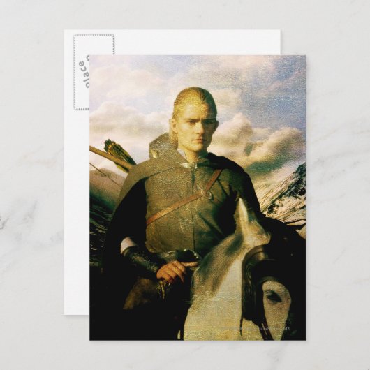 LEGOLAS GREENLEAF™ Nah auf Pferd Postkarte (Vorne/Hinten)