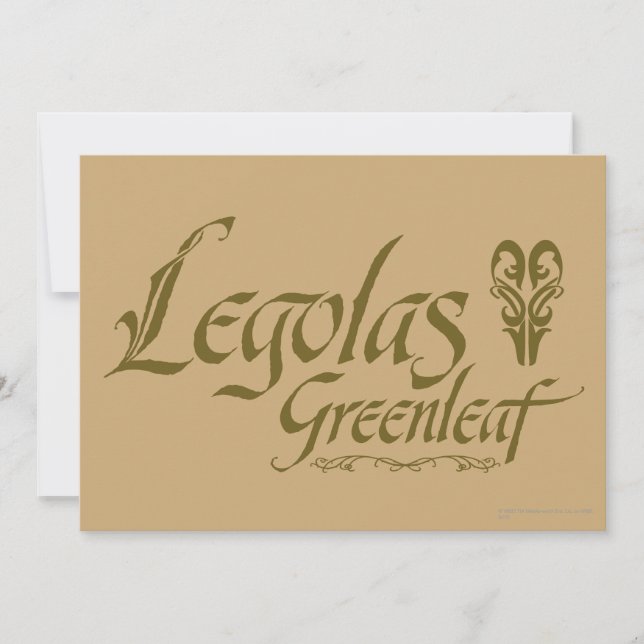LEGOLAS GREENLEAF™ Name (Vorderseite)
