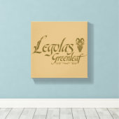 LEGOLAS GREENLEAF™ Name Leinwanddruck (Insitu (Holzboden))