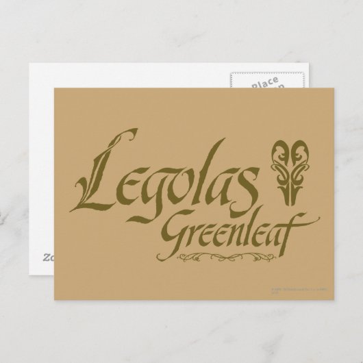 LEGOLAS GREENLEAF™ Name Postkarte (Vorne/Hinten)