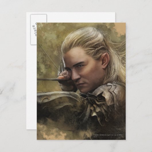 LEGOLAS GREENLEAF™ Sketch Postkarte (Vorne/Hinten)