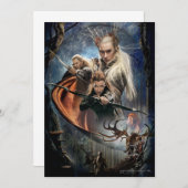 LEGOLAS GREENLEAF™, TAURIEL™ und Thranduil Einladung (Vorne/Hinten)