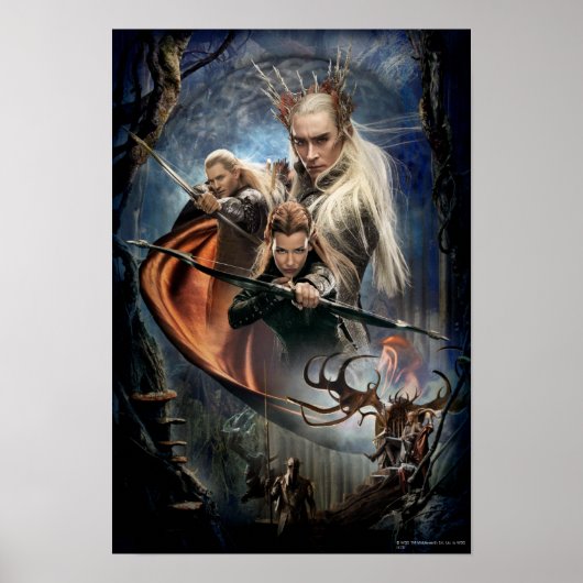 LEGOLAS GREENLEAF™, TAURIEL™ und Thranduil Poster (Vorne)