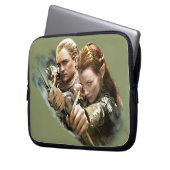 LEGOLAS GREENLEAF™ und TAURIEL™ Graphic Laptopschutzhülle (Vorderseite Links)