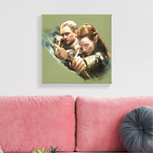 LEGOLAS GREENLEAF™ und TAURIEL™ Graphic Leinwanddruck (Insitu (Wohnzimmer))