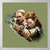 LEGOLAS GREENLEAF™ und TAURIEL™ Graphic Poster (Vorne)