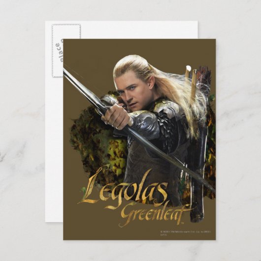 LEGOLAS GREENLEAF™ Zeichnend Bow Graphic Postkarte (Vorne/Hinten)