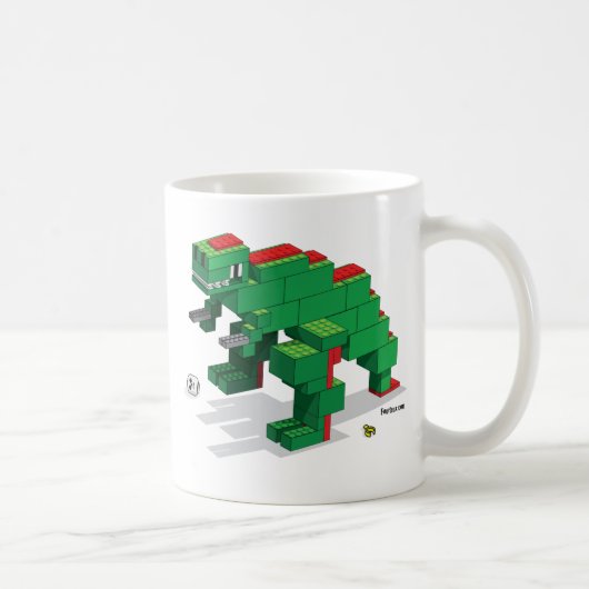 Legosaurus Kaffee-Tasse Kaffeetasse (Rechts)