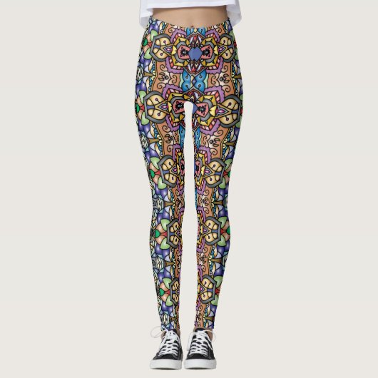 Legs Alive: Einzigartig Gemusterte Leggings Galore (Vorderseite)