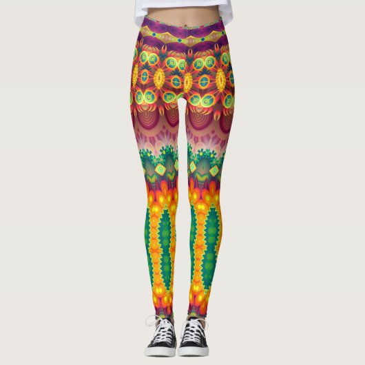 Legs Alive: Einzigartig Gemusterte Leggings Galore (Vorderseite)