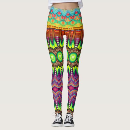 Legs Alive: Einzigartig Gemusterte Leggings Galore (Vorderseite)