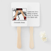 Legs Art Deco Women Greyhound Whippet Dog R Fächer (Vorne und Hinten)