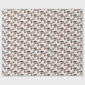 Legs Art Deco Women Greyhound Whippet Dog R Geschenkpapier (Flach)