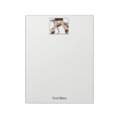 Legs Art Deco Women Greyhound Whippet Dog R Notizblock (Rotiert)