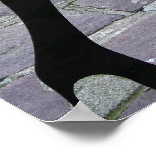 Legs Silhouette am Corner Poster (Ecke)