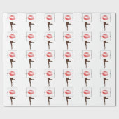 Legs und Kuss Geschenkpapier (Flach)