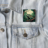 Leguan-Echse inmitten einer tropischen Dschungelku Button (Beispiel)