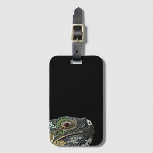 Leguan-Echse-Tier-Illustration Gepäckanhänger