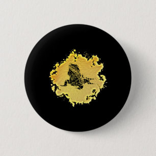 Leguan-Echsen-Motiv-Terrarium-Reptil-Bunt-Echse Button