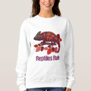 Leguan-Eidechse, Reptil-Regel-Frauen Sweatshirt