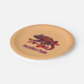 Leguan-Eidechse, Reptil-Regel Pappteller (Schrägansicht)