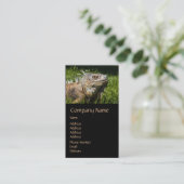 Leguan-Eidechse Visitenkarte (Stehend Vorderseite)