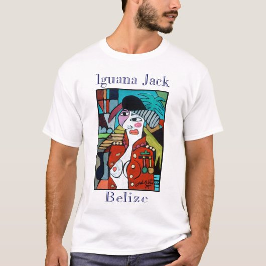 Leguan-Jack von Belize T-Shirt (Vorderseite)