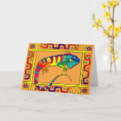 Leguan Karte (Gelbe Blume)