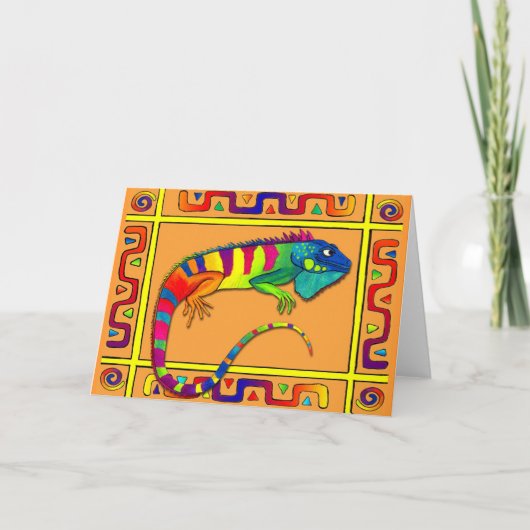 Leguan Karte (Vorderseite)