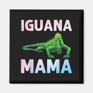 Leguan-Kunst für Mama Mädchen Frauen Echse Reptil  Magnet