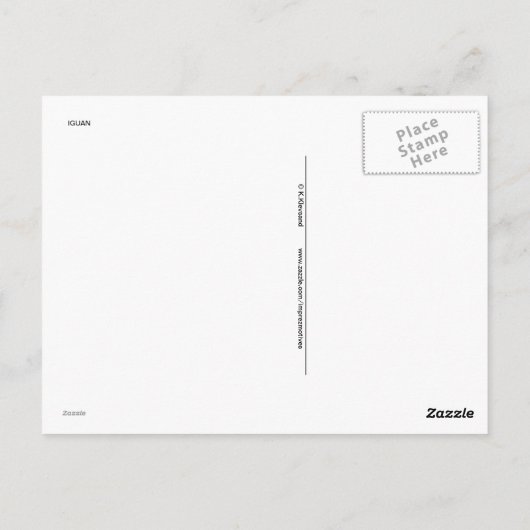 LEGUAN POSTKARTE (Rückseite)