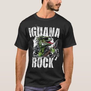 Leguan Rock-Echse Rocker T-Shirt