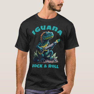 Leguan Rock & Roll - Leguan spielt Gitarre T-Shirt